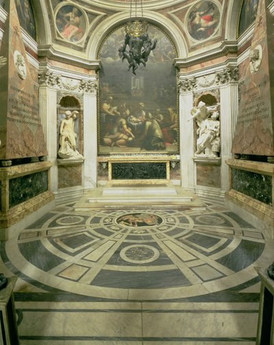 Interior View of the Octagonal Chigi Chapel by Gian Lorenzo Bernini